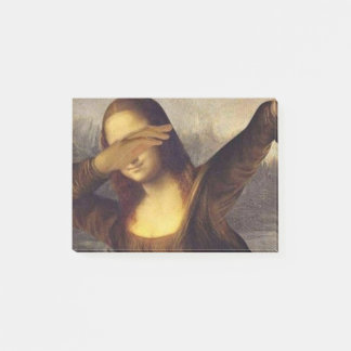 Mona Lisa Dabbing Post-it® Notes