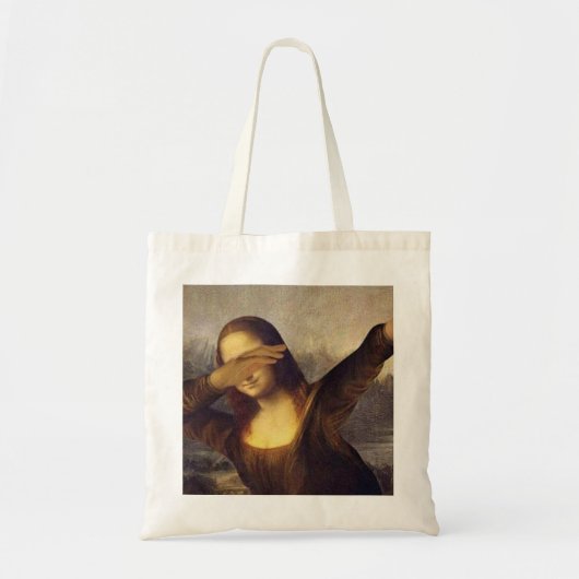 Mona Lisa Dabbing Tote Bag (Voorkant)