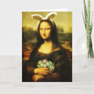 Mona Lisa, de paashaas Feestdagen Kaart