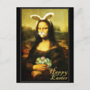 Mona Lisa, de paashaas Feestdagenkaart