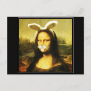 Mona Lisa, de paashaas Feestdagenkaart