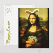 Mona Lisa, De Paashaas Feestdagenkaart (Voorkant / Achterkant)