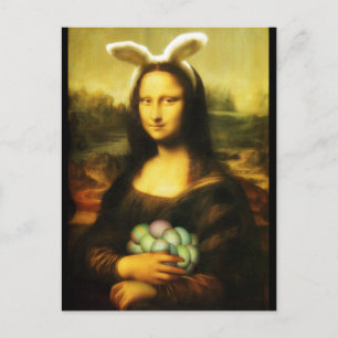 Mona Lisa, de paashaas Feestdagenkaart