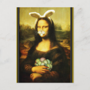 Mona Lisa, de paashaas Feestdagenkaart