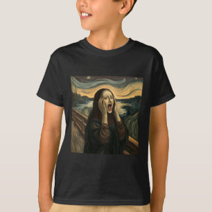 Mona Lisa De schreeuw Halloween Kostuum Party Art T-shirt