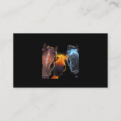 Mona Lisa die een insect met een deeg schilder hou Visitekaartje (Achterkant)