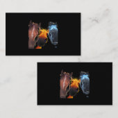 Mona Lisa die een insect met een deeg schilder hou Visitekaartje (Voorkant / Achterkant)