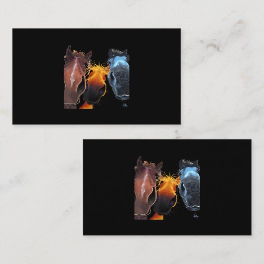 Mona Lisa die een insect met een deeg schilder hou Visitekaartje (Voorkant / Achterkant)