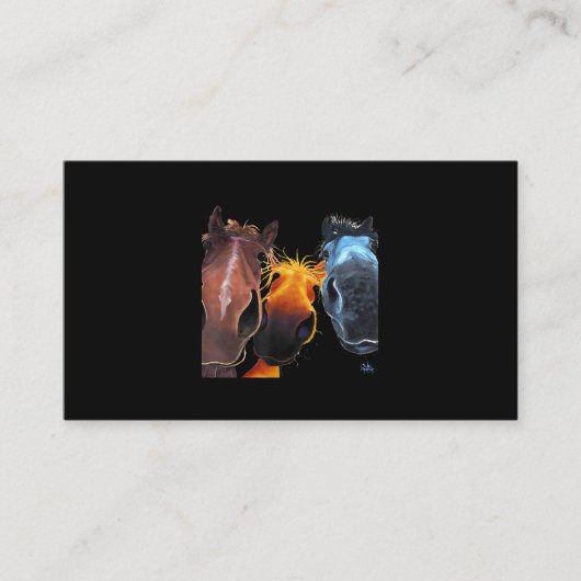 Mona Lisa die een insect met een deeg schilder hou Visitekaartje (Voorkant)