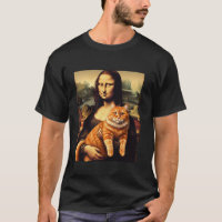 Mona lisa die kat vasthoudt voor kattenliefhebber