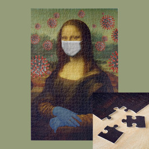 Mona Lisa die Veilig speelt rond Coronavirus, ZFBP Legpuzzel