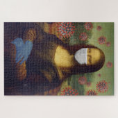 Mona Lisa die Veilig speelt rond Coronavirus, ZFBP Legpuzzel (Horizontaal)