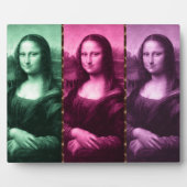Mona Lisa Dierenprint Groen Roze Paars Fotoplaat (Voorkant)