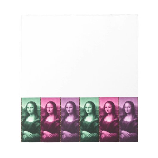 Mona Lisa Dierenprint Groen Roze Paars Notitieblok (Voorkant)