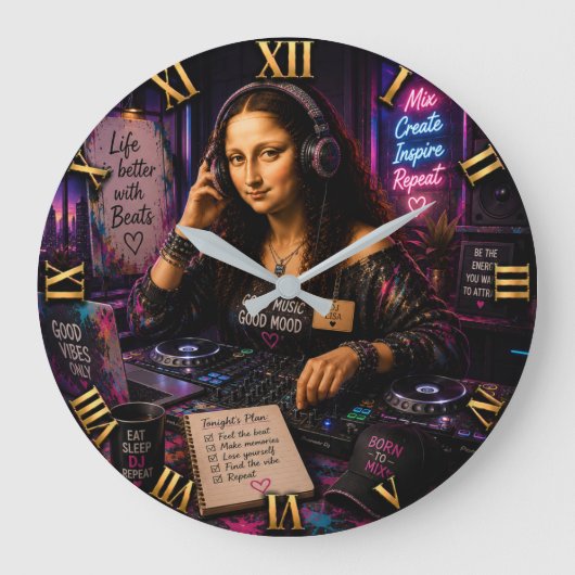 Mona Lisa DJ Funny Music Studio Grote Klok (Voorkant)