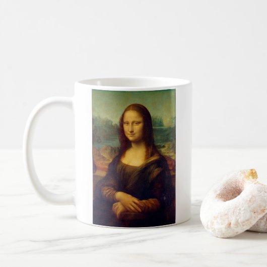 Mona Lisa door da Vinci - Mok (Met donut)
