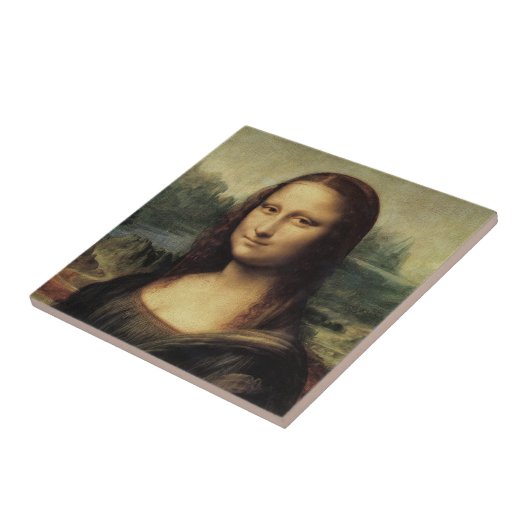 Mona Lisa door da Vinci Tegeltje (Zijkant)