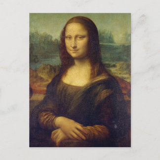 Mona Lisa door Leonardo da Vinci ansichtkaart Briefkaart