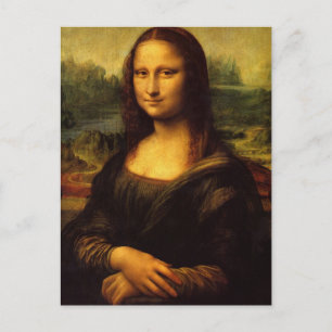 Mona Lisa door Leonardo Da Vinci Briefkaart