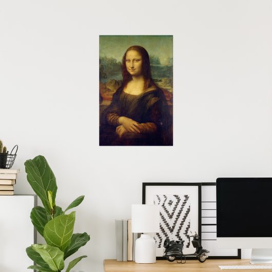 Mona Lisa door Leonardo da Vinci - Poster (Thuiskantoor)
