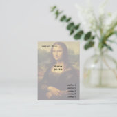 Mona Lisa door Leonardo Da Vinci Visitekaartje (Staand voorkant)