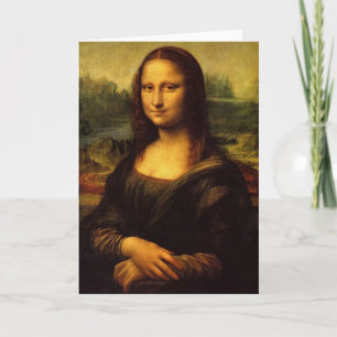 Mona Lisa door Michelangelo Wenskaart Kaart
