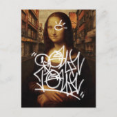 Mona Lisa Downtown Feestdagenkaart (Voorkant)