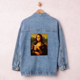 Mona Lisa drink bier Beer Denim Jacket