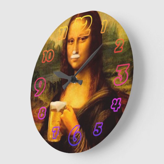 Mona Lisa drink bier Beer Grote Klok (Hoek)