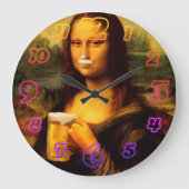 Mona Lisa drink bier Beer Grote Klok (Voorkant)