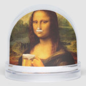 Mona Lisa drinking beer Beer lovers Sneeuwbol (Voorkant)