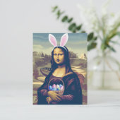 Mona Lisa Easter Briefkaart (Staand voorkant)