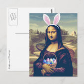 Mona Lisa Easter Briefkaart (Voorkant / Achterkant)