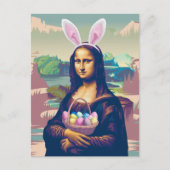 Mona Lisa Easter Briefkaart (Voorkant)