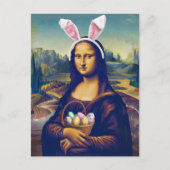 Mona Lisa Easter Briefkaart (Voorkant)