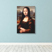 Mona Lisa: Een hedendaagse voorstelling II Canvas Afdruk (Insitu (Houten vloer))
