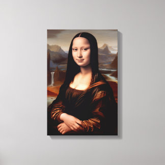 Mona Lisa: Een hedendaagse voorstelling II Canvas Afdruk