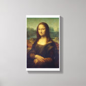 Mona Lisa, een kunstwerk van Leonardo de Vinci Canvas Afdruk (Voorkant)
