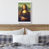 Mona Lisa, een kunstwerk van Leonardo de Vinci Canvas Afdruk (Insitu (Slaapkamer))