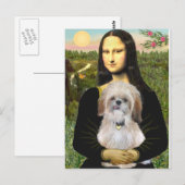 Mona Lisa - Een Shih Tzu (P) Briefkaart (Voorkant / Achterkant)