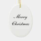 Mona Lisa Elf kerstversiering Keramisch Ornament (Achterkant)