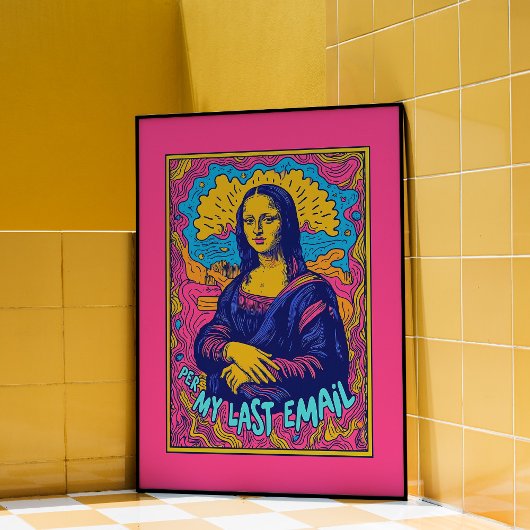 Mona Lisa Email Wall Art Poster