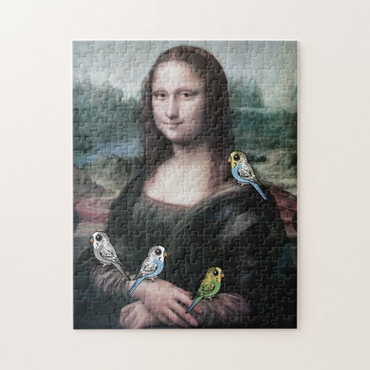 Mona Lisa en Budgies Legpuzzel (Verticaal)