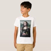 Mona Lisa en Budgies T-shirt (Voorkant volledig)