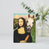 Mona Lisa en haar Arabische Paard Briefkaart (Staand voorkant)