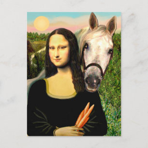 Mona Lisa en haar Arabische Paard Briefkaart
