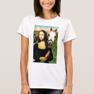 Mona Lisa en haar Arabische Paard T-shirt