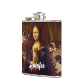 Mona Lisa en haar kat Heupfles (Links)