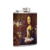 Mona Lisa en haar kat Heupfles (Rechts)