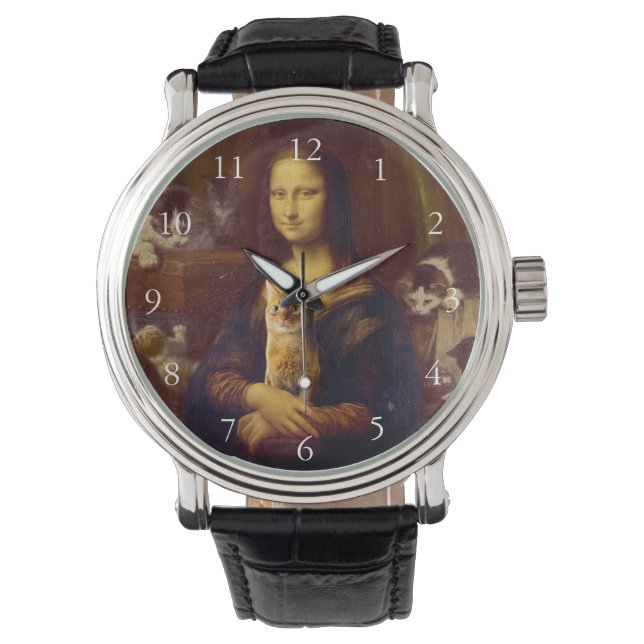 Mona Lisa en haar kat Horloge (Voorkant)